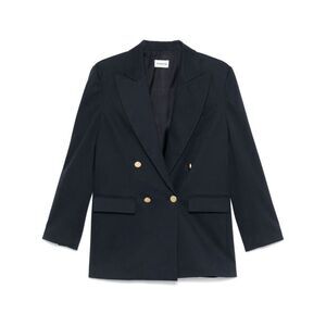Parosh Women Crew Cotton Blend Blazer Jacket